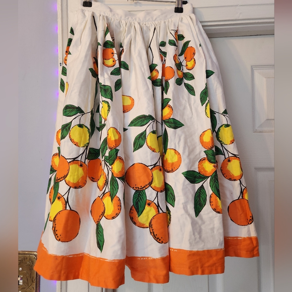 Pinup Couture Oranges Circle Skirt